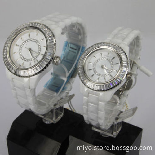 Ceramic lovers watch with fashionable, fancy, novelty and beautiful, 2014 fsahion